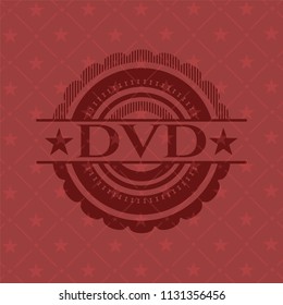 DVD realistic red emblem