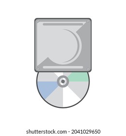 dvd rom drive icon isolated