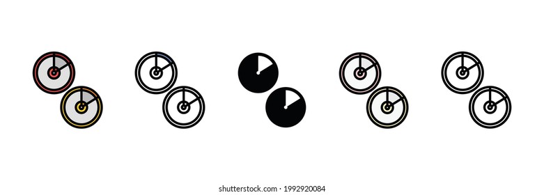 dvd set vector type icon