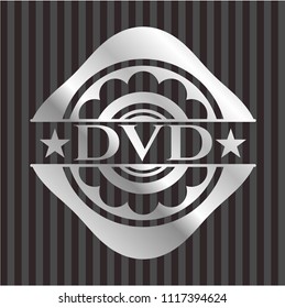 DVD silver badge or emblem