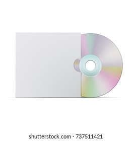 Dvd software package template, vector, isolated on white