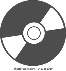 DVD standard data disc. Vector icon.