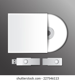 DVD and USB flash drive