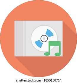dvd vector flat colour icon 