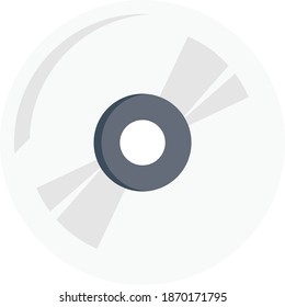 dvd vector flat colour icon