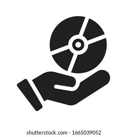 dvd-Vektorillustration-Symbol 