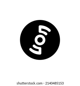 dvd vector icon. computer component icon solid style. perfect use for logo, presentation, website, and more. simple modern icon design solid style