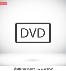 dvd vector icon eps 10
