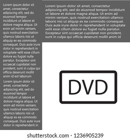 dvd vector icon eps 10