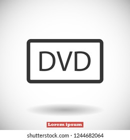 dvd vector icon eps 10