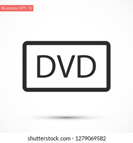 dvd vector icon eps 10