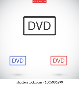 dvd vector icon eps 10