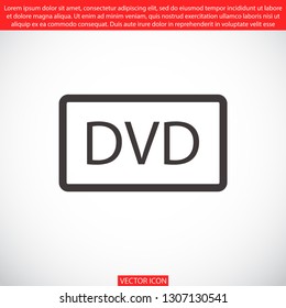 dvd vector icon eps 10