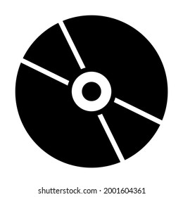 DVD vector Icon-  Glyph style high quality vector illustration.