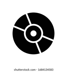 Dvd Vector icon Solid style. EPS 10