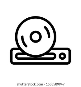 DVD vector thin line icon