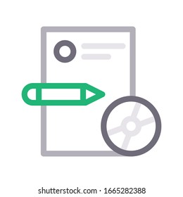 Dünnliniensymbol der dvvd-Vektorillustration 