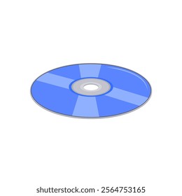 DVD Video Production Vector Illustration, Isolated