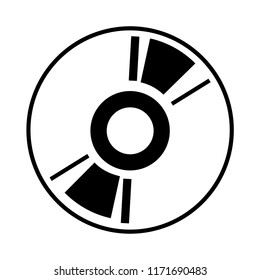 DVD white icon vector illustrator design
