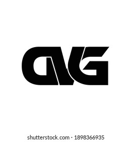 DVG letter monogram logo design vector