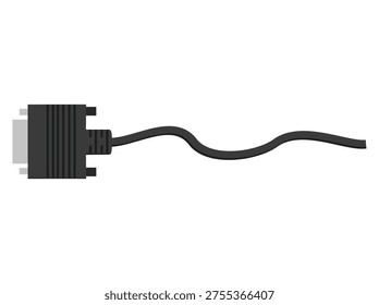 DVI Cable Connector Clip Art Illustration
