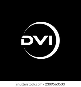DVI letter logo design in illustration. Vector logo, calligraphy designs for logo, Poster, Invitation, etc.