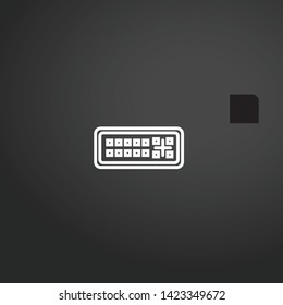 Dvi vector icon. Dvi concept stroke symbol design. Thin graphic elements vector illustration, outline pattern for your web site design, logo, UI. EPS 10.