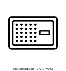 DVI Video Display Port Icon for Digital Graphics