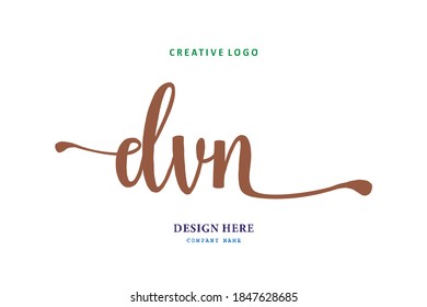 DVN lettering logo is simple, easy to understand and authoritative