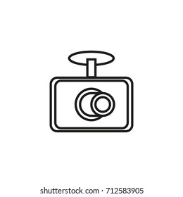 DVR icon, accident recorder icon. dashboard camera. vector illustration.
