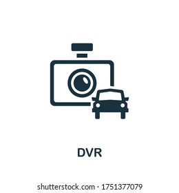 Dvr icon. Simple element from carsharing collection. Creative Dvr icon for web design, templates, infographics and more