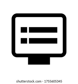 DVR icon vector isolated on white background.