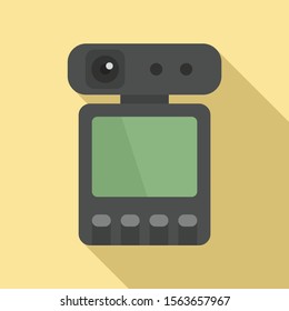 Dvr recorder icon. Flat illustration of dvr recorder vector icon for web design