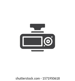 DVR recorder vector icon. filled flat sign for mobile concept and web design. Car dvr camera glyph icon. Symbol, logo illustration. Vector graphics