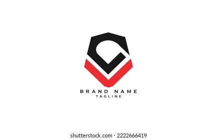 DVS, SV, VCS, CV, Abstract initial monogram letter alphabet logo design