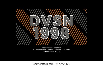 dvsn vector typography for t-shirt. perfect for simple style