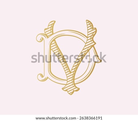 DV,VD, logo DV, Letter DV,  Monogram DV, Wedding Monogram, Wedding Logo, Logo Design , Monogram Vintage