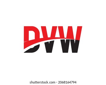 Vektor-Vektorgrafik des ersten DVW-Letter-Logos