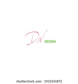 DW Initial Isolated Logo for Identity