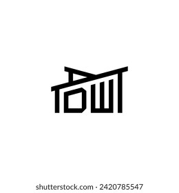DW Initial Letter in Real Estate Logo Concept.eps DW Initialbrief in Real Estate Logo Concept