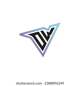 DW letter combination cool logo esport or gaming initial logo as a inspirational concept design