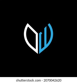 DW letter logo creative design. DW unique design
