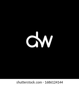 dw letter vector logo abstract