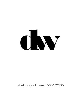 Dw logo stock vector royalty free 658672186 shutterstock