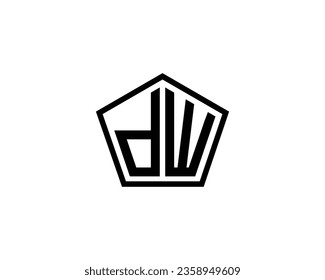 DW logo design vector template