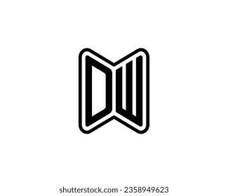 DW logo design vector template