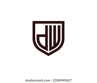 DW logo design vector template