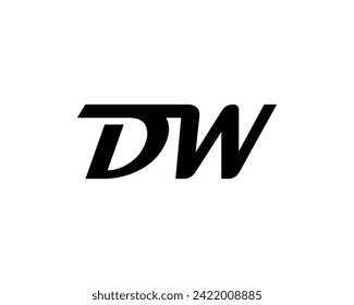 DW logo design vector template