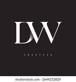 DW Monogram Logo Minimal Elegant