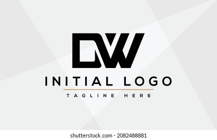 DW monogram logo. vector illustration